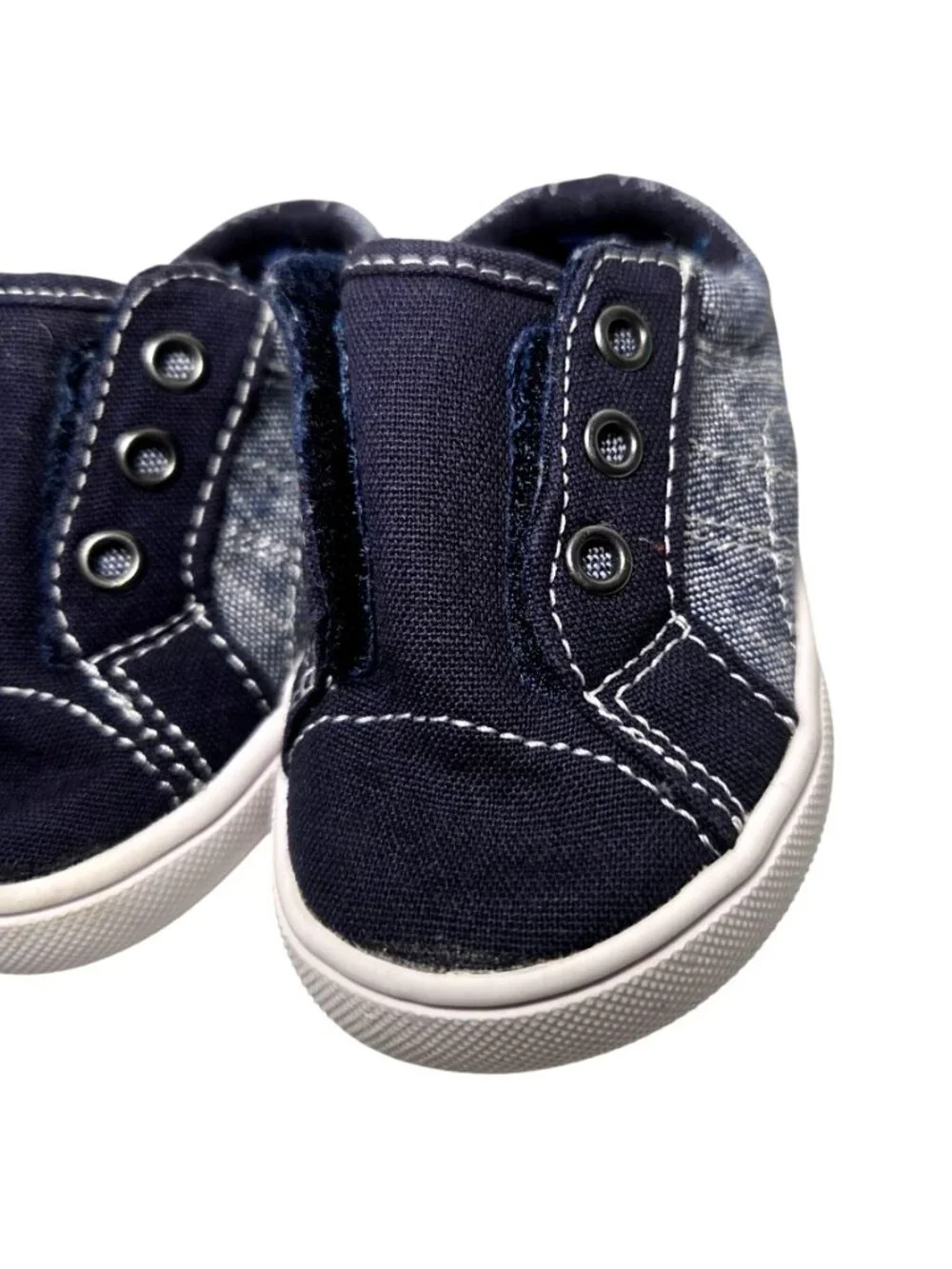Wonder Nation Infant Baby Boy's Size 3 Black Casual Canvas Sneakers